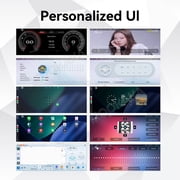 MOOKAKA 12.3+12.3 Smart Display Radio Audio Media Player for Toyota Camry 2015 2016 2017 Car Navigation GPS Upgrade Headunit Android Replacement 1080P Screen Carplay Accessories