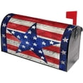 thumbnail image 3 of Vintage Patriotic Star America Flag Mailbox Cover Magnetic Custom Decor Colorful Painting Wraps Post Letter Box for Outside Garden Yard Home Standard Mailbox 25.5x21 in, 3 of 7