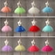 thumbnail image 4 of Falda sin tirantes multicolor de color caramelo para vestido de novia, falda de media longitud, falda pirata colorida, 4 of 6