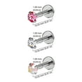 thumbnail image 7 of Body Jewelry, Women's Internally Threaded Prong Set Crystal Monroe, 7 of 7