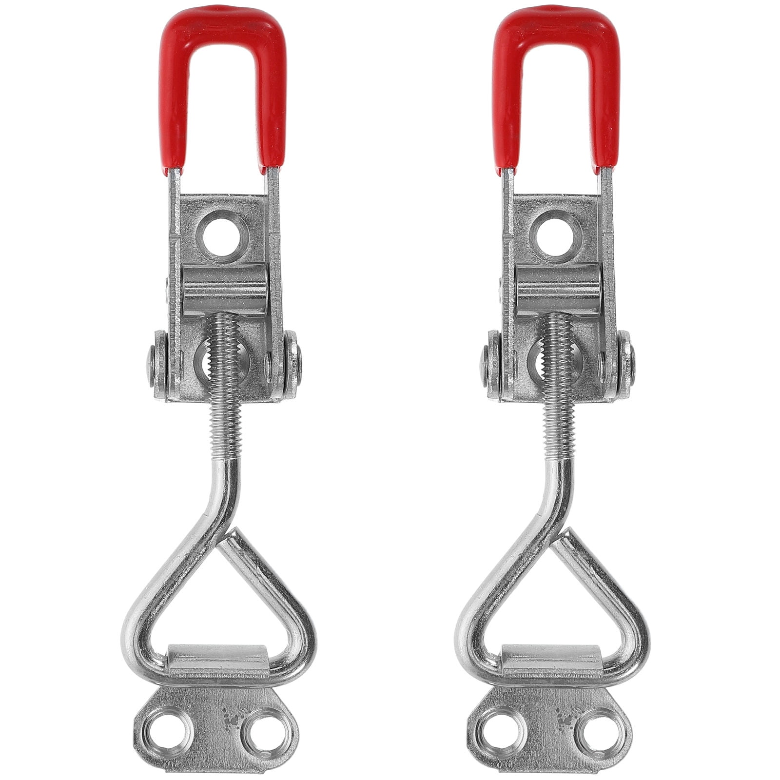 HONMEET 2Pcs Adjustable Stainless Steel Toggle Clamp Heavy Duty Drawer Fixing Clips