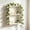 White, variant on Artificial Rose Vine Faux Flower Climbing Plant Garden Outdoor Courtyard Home Hanging Wedding Party Decor Backdrop Floral Arrangement Wall Arch Indoor Outdoor Decoration Home Gift Decor