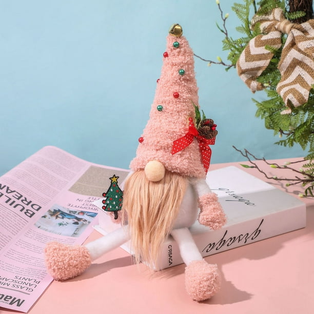 Hot6sl Ofertas Del Día Adornos de Muñeca Navideña Muñeca Sin Rostro Decoración Navideña para Fiestas