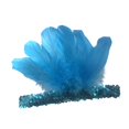 thumbnail image 3 of Diadema de plumas, accesorio fotográfico, tocado para presentaciones en el escenario, carnaval, festival Azul, 3 of 8