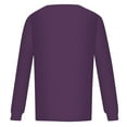 thumbnail image 5 of ZJXFGS Long Sleeve Tshirts Shirts for Women,Longsleeve Women,Cotton Long Sleeve Shirt Women,Long Sleeve Shirts Women,Womens Long Sleeve T Shirts Purple 3XL, 5 of 5