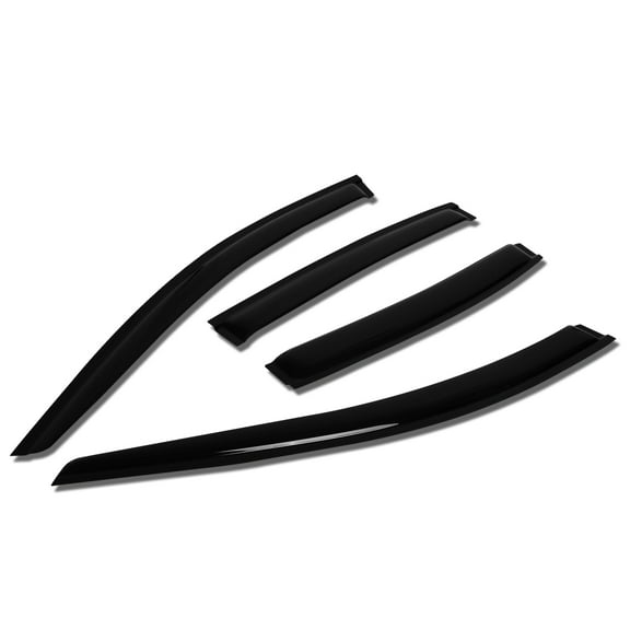 DNA Motoring WVS-T2-0159 For 2007 to 2010 Elantra UD 4pcs Window Vent Visor Deflector Rain Guard (Dark Smoke) 08 09