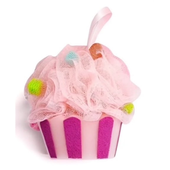 Sweet Hearts Natural Skincare Cupcake Bath/Shower Easy Care Loofah