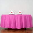 thumbnail image 2 of BalsaCircle 10 Pieces 108" Fuchsia Round Polyester Tablecloths Fabric Table Cover Linens, 2 of 5