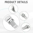 thumbnail image 4 of Iron Bag Lock Clasps with 201 Stainless Steel Screws for DIY Handbag Craft Shoulder Bags Hardware Accessories 47.9x21x9mm, 4 of 5