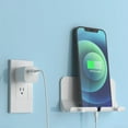 thumbnail image 2 of Shock-proof Wall Mount Phone Holder Groove Design ABS Reading Recipes Wall Mount Phone Rack for Watching TV, 2 of 8