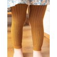 thumbnail image 2 of Solid Color Pink Khaki Black Winter Leggings for Baby Girls Warm Autumn Stretchy Tights Infant Casual Pants 0-5 Yrs Kid Trousers, 2 of 4