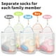 thumbnail image 3 of Bolsa de lavandería para colgar calcetines, 5 unidades, con ganchos en forma de S, 5 colores, 3 of 8