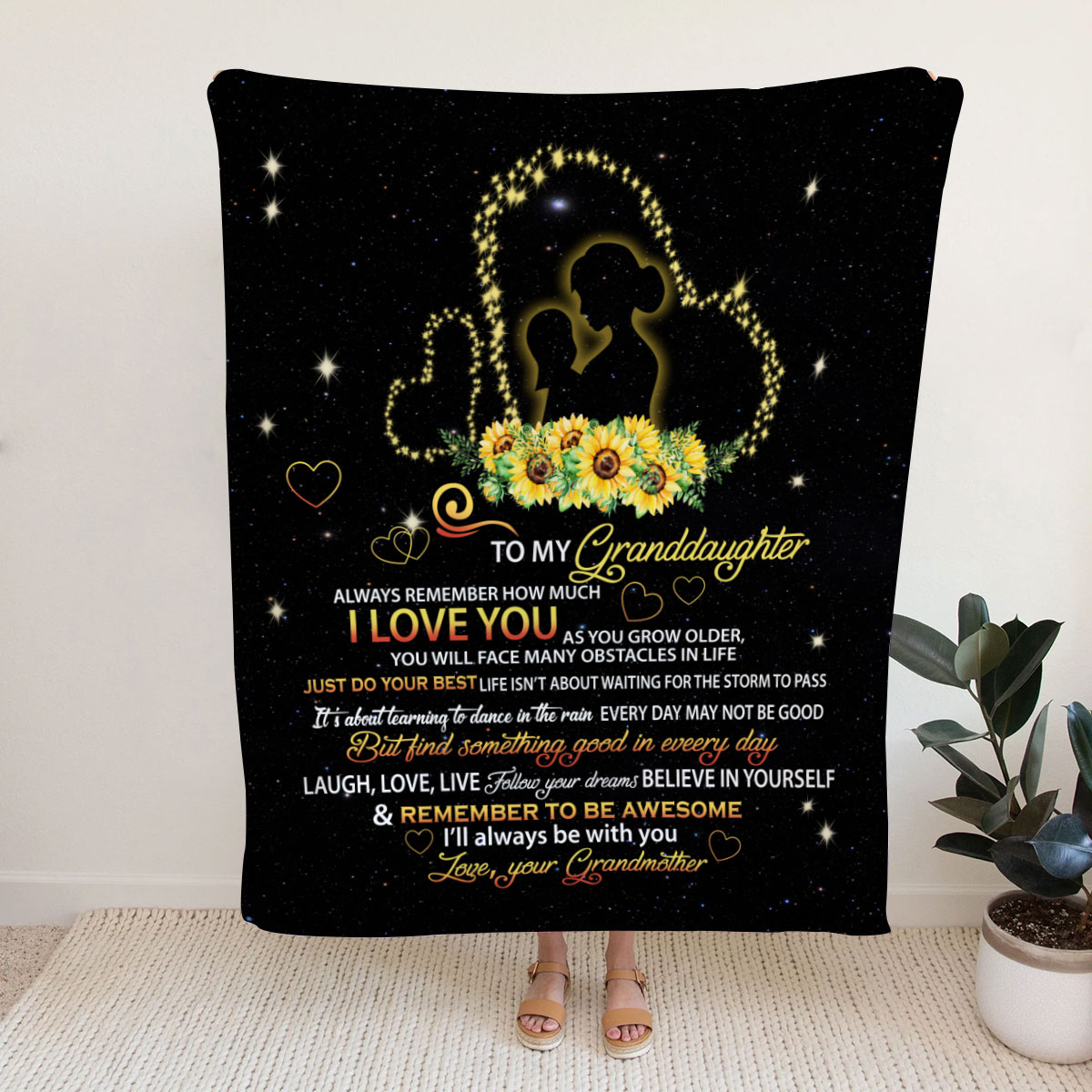 LLC To My Granddaughter Blanket Gift From Nanny, Fleece