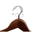 thumbnail image 2 of 10 perchas de madera maciza con ranuras, perchas vintage para camisas, sujetadores y abrigos., 2 of 5