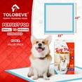 thumbnail image 2 of Tolobeve Puppy Training Pads, Large, 22x22 in, 65 Count Disposable Dog Pee Pet Pads, 2 of 9