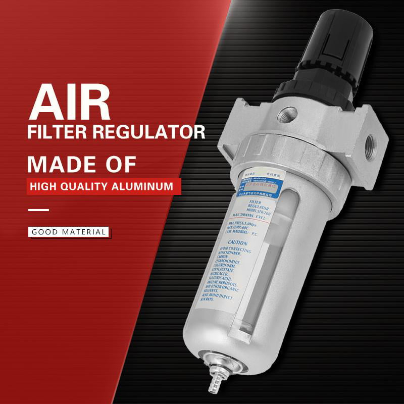 Heavy Duty Aluminum Rc1/4" Air Compressor Water Trap Filter Regulator Gauge USA 