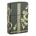 thumbnail image 2 of Zippo Dragon Design Green Matte Pocket Lighter, 2 of 6