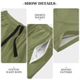 thumbnail image 4 of joogoo Mens Swim Trunks Grass Green Beach Shorts Drawstring Elastic Waist Swimwear Bathing Suits L, 4 of 6