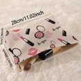 thumbnail image 3 of Cosmetics Pattern Corduroy Makeup Bag, Travel Zipper Cosmetic Pouch, Versatile Toiletry Organizer For Women And Men Gift, 3 of 5