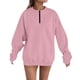 thumbnail image 3 of Top de encaje,Blusa de mujer con degradado, manga larga, bolsillos, cuello redondo, informal, suave, para estar en casa, sopatenor, 3 of 7