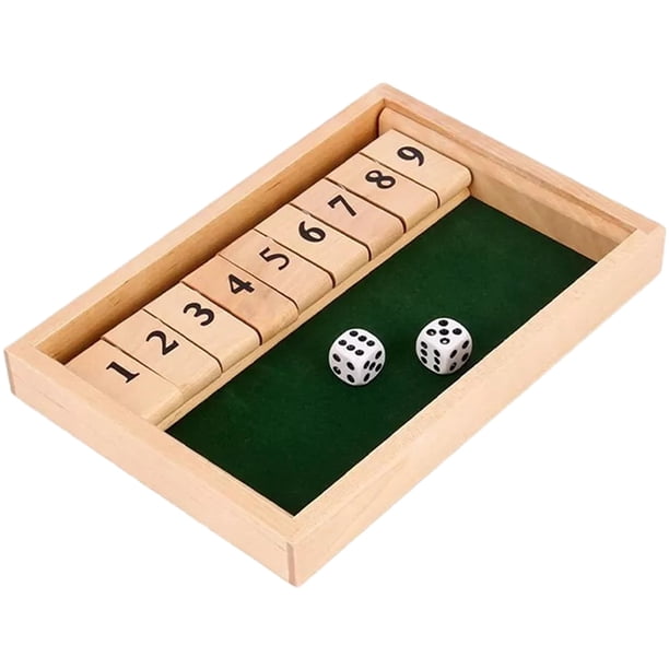 Inicio Juego Mesa Familiar Shut The Box para 4 Jugadores 9 Dígitos