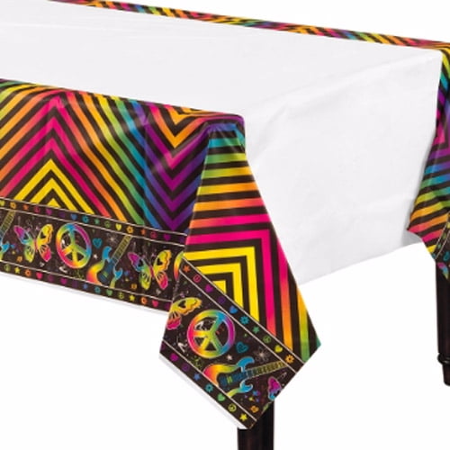amscan International Hippie Chick Paper Tablecover