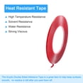 thumbnail image 4 of Uxcell Heat Resistant Tape, 32.8ft 0.12 0.16 Inch Double Sided Adhesive Tape 1mm Thick Red for Electrical Repair 1Pcs, 4 of 5