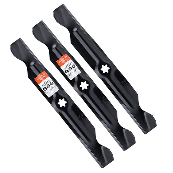 3 pieces 942-04053C High Lift Blades for Cub Cadet 50 inch Deck Mower,RZT50 ZT1-50 LT1050 LTX1050 ZT2-50 Repalce for 742-04053 942-04053