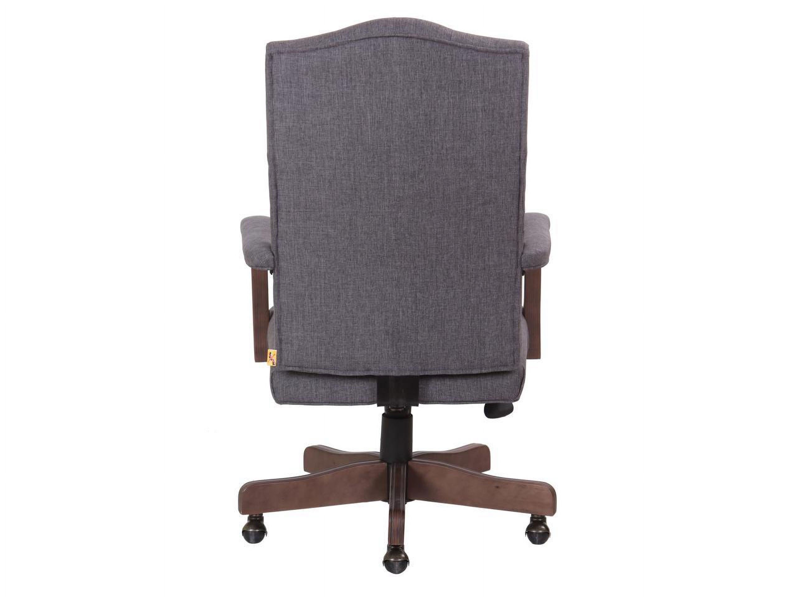 Boss Refined Rustic Executive Chair in Slate Gray Commercial Grade - image 5 of 8