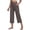 Khaki -CR18, variant on Inglocry Women's Yoga Capris Legging Pants Lightweight Business Casual Work Pants Stretch Petite Golf Slacks Crop Pant Red 2XL