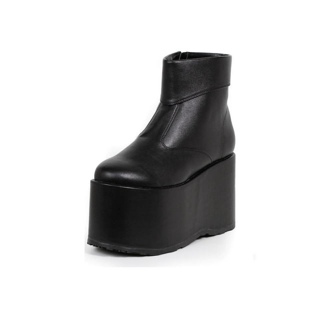 Ellie Shoes E-500-Frank Men Platform Ankle Boot M / White