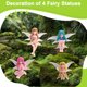 thumbnail image 5 of Figuras de Hadas en Miniatura - 4 Piezas Adornos Flores Pequeñas, Minifiguras Resina Pequeñas para Decoración Jardín, 5 of 5