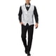 thumbnail image 2 of CHALECO SIN MANGAS DE LENTEJUELAS PARA HOMBRE INSPIRE CHIC CON CORBATA DE MOÑO S PLATA, 2 of 6
