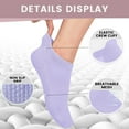 thumbnail image 4 of 6 Pairs Pilates Socks for Women,Grip Socks Non Slip Yoga Socks for Ballet Dance Barefoot Workout, 4 of 5