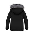 thumbnail image 2 of Wantdo Boy's Puffer Coat Padded Winter Fleece Jacket Hooded Puffer Jacket Black 10-12, 2 of 8
