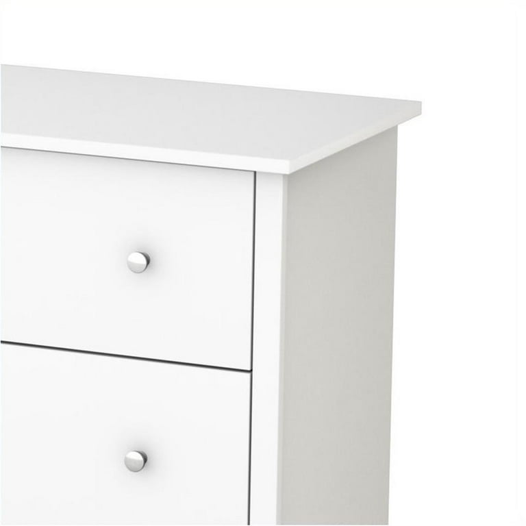 【送料無料】２点セット/White nature Dresser Set Home Square 2-Piece Dresser Set, 6-Drawer Double Dresser