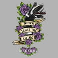 thumbnail image 2 of Junior's Beetlejuice Untrusting Sandworm Quote  Graphic T-Shirt, 2 of 2