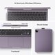 thumbnail image 4 of Funda con teclado inalámbrico pekarejue para Apple iPad Pro 11 2024, 4 of 6