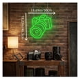thumbnail image 2 of Letrero De Neón LED Con Forma Cámara Para Pared, Ideal Para Estudio Fotográfico, Decoración Creativa, Dormitorio, Sala Juegos, 19.6918.23in/5046.3cm, 2 of 6
