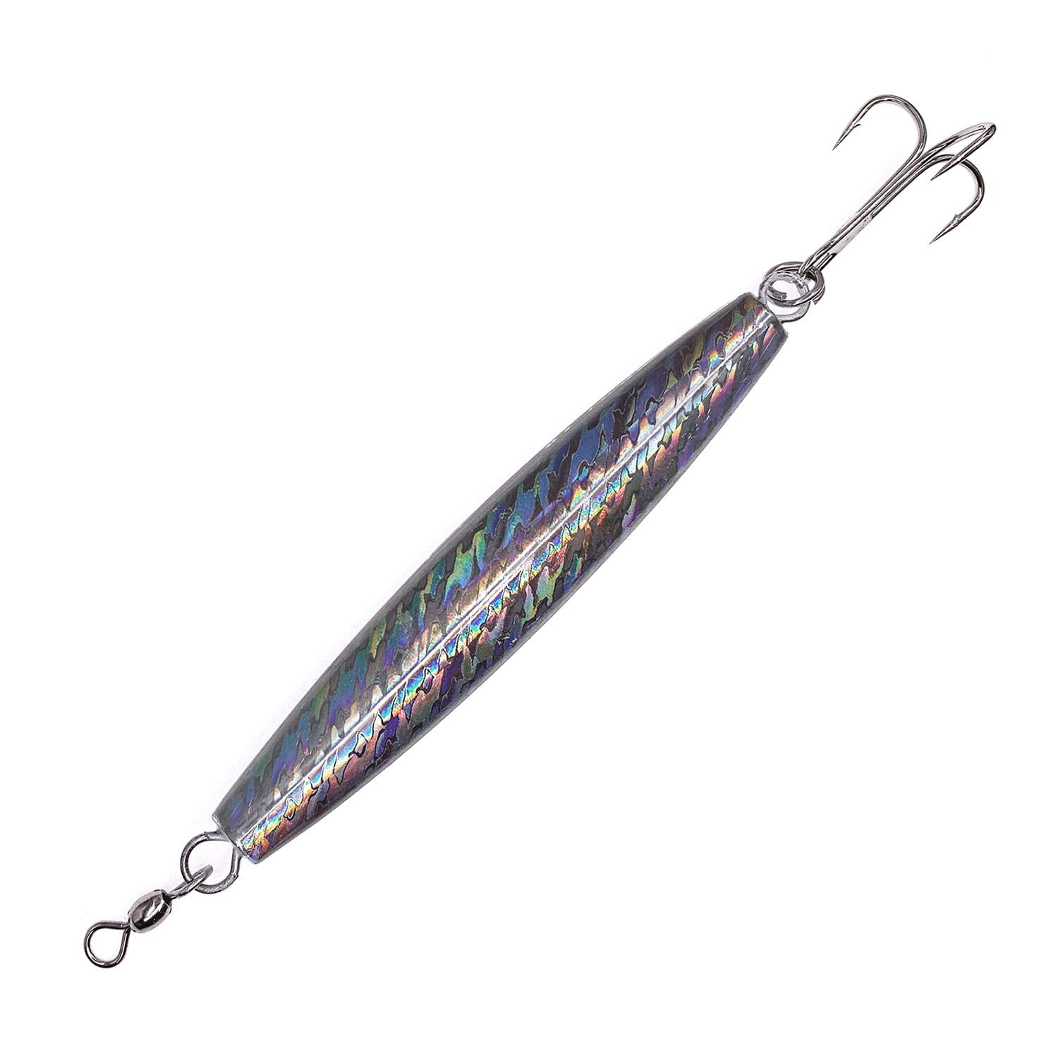 Lake Trout Jigs 6-Pack 1oz Holographic Diamond Jig Fishing Lures With Treble Hooks - For Trolling & Offshore Ice Fishing Glow Jigs Lake Trout Jigs 6-Pack 1oz Holographic Diamond Jig Fishing Lures With Treble Hooks - For Trolling & Offshore Ice Fishing Glow Jigs