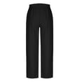 thumbnail image 6 of CheerKidz Women's Quick-Dry Sport Pants Lightweight Elastic Waist Casual Trousers with Pockets Loose Fit for Yoga Gym Active Wear(Black,L), 6 of 8