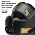 thumbnail image 5 of Hayabusa T3 Boxing Headgear Adjustable - Black/Gold, Medium, 5 of 6
