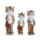 thumbnail image 4 of 3x de jardín divertidas en decorativas de mesa adornos de animales estatuas de gatos decoración esculturas para gabinete de césped Macarena estatua de gato, 4 of 8