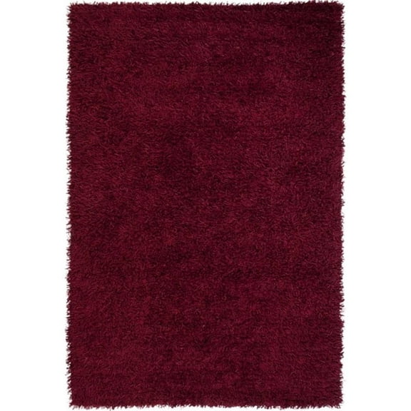 Abacasa Lifestyle Shag Cranberry 8x10 Area Rug