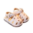 thumbnail image 4 of LIIPEE Baby Girls Sandals Kids Casual Summer Flower Embroidered Crib Shoes Fashion Hollow Out Hook And Loop First Walkers Prewalkers Footwear,3-6 Months, 4 of 9