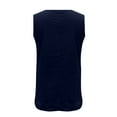 thumbnail image 7 of Uooqdmx Linen Tank Tops for Women, Gauze Shirts for Women, Plain Tank Tops for Women, Loose Fitting Tank Tops for Women, Sleeveless Tunic Tops for Women, Navy XL, 7 of 7
