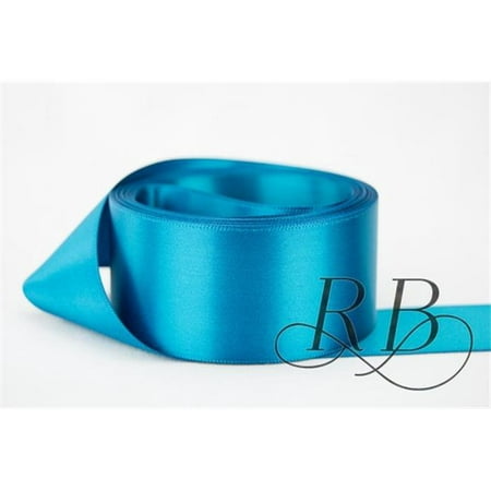 

Ribbon Bazaar Double Faced Satin 1/8 inch Turquoise 50 yards 100% Polyester Ribbon