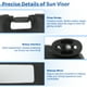 thumbnail image 4 of Conjunto de viseras interiores Unique Bargains adecuado para Honda Civic 1996-2000 1.6L L4, viseras del sol izquierda y derecha, pieza de repuesto negra No.83230-S01-A32ZC/83280-S01-A32ZA, 4 of 7
