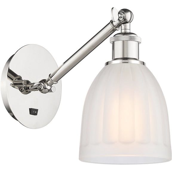 317-1W-PN-G441-LED-Innovations Lighting-Brookfield - 1 Light Wall Sconce In Art Nouveau Style-11.38 Inches Tall and 5.75 Inches Wide Polished Nickel