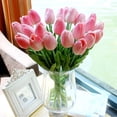 thumbnail image 6 of Artificial Tulips,Wedding Festival Decor Bouquet Real Touch PU Flower 20 Pcs White,Mother's Day Gift, 6 of 7